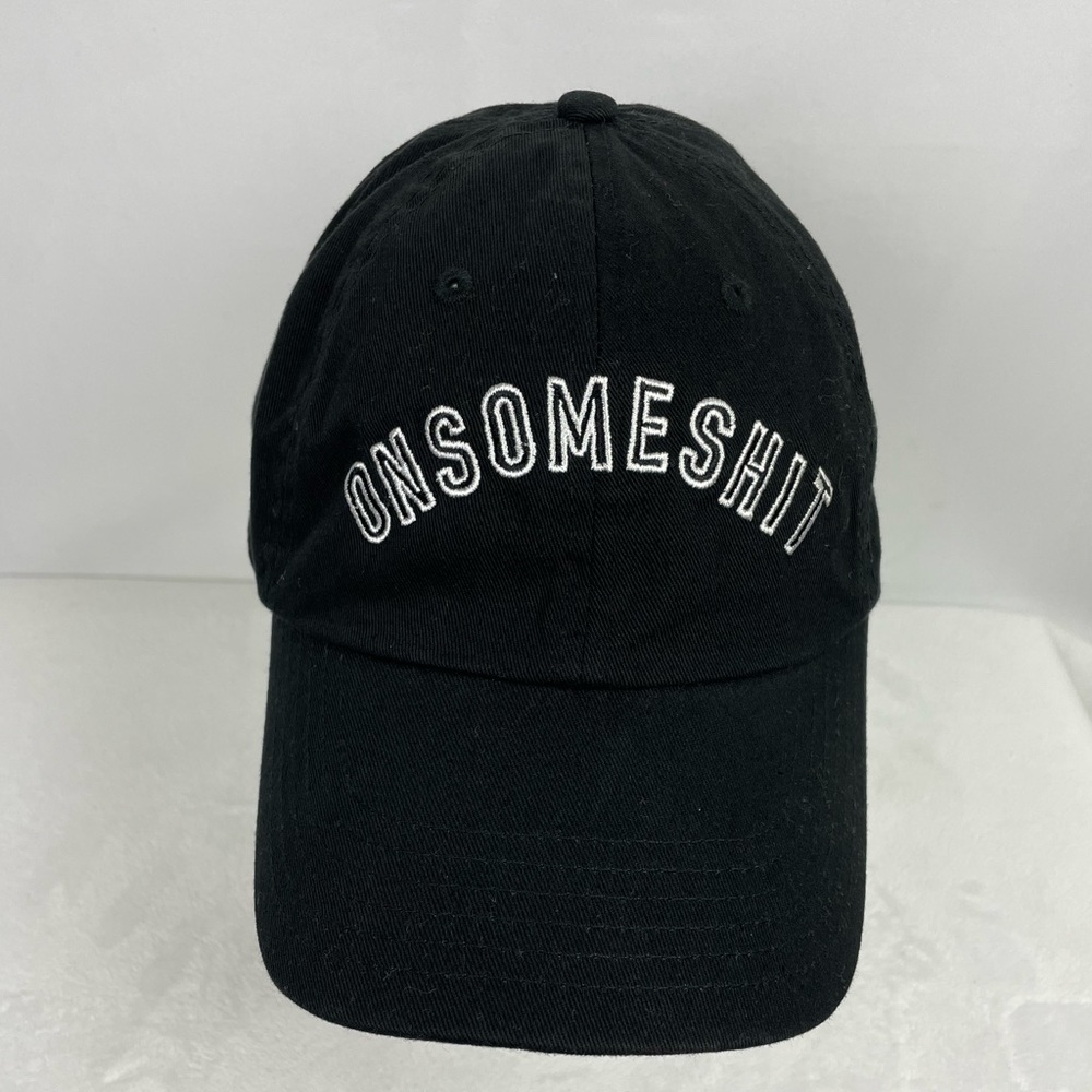 On Some Sh!t Black Cap Hat